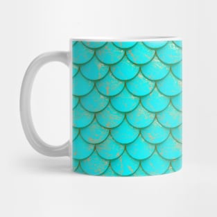 Mermaid Scales Aqua Mug